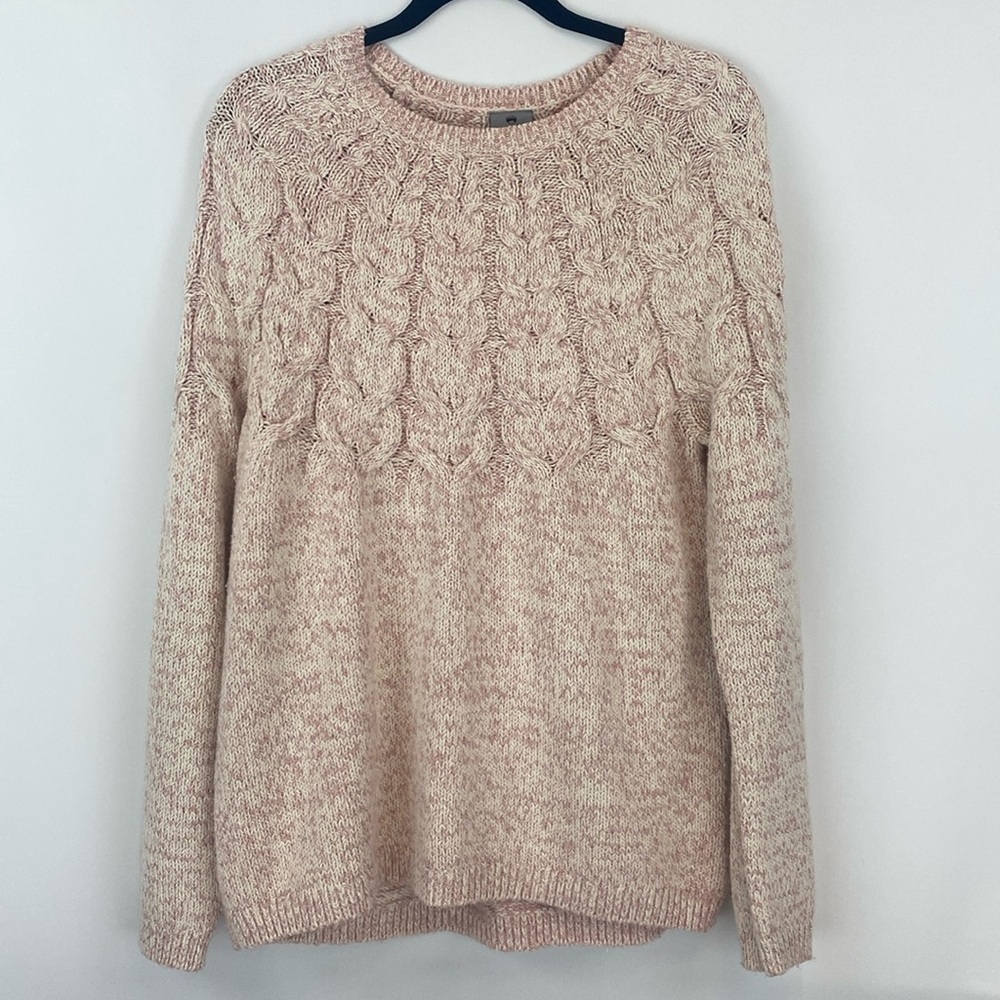 EUC Wind River Braided Knit Crew Neck Sweater
